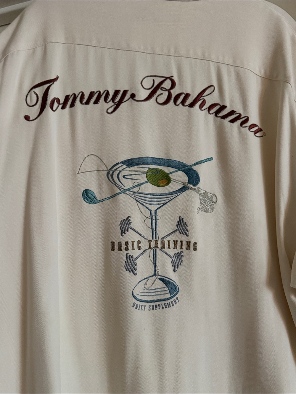 Tommy Bahama -100% Silk Martini Short-Sleeve Camp Collar Button-Down Shirt